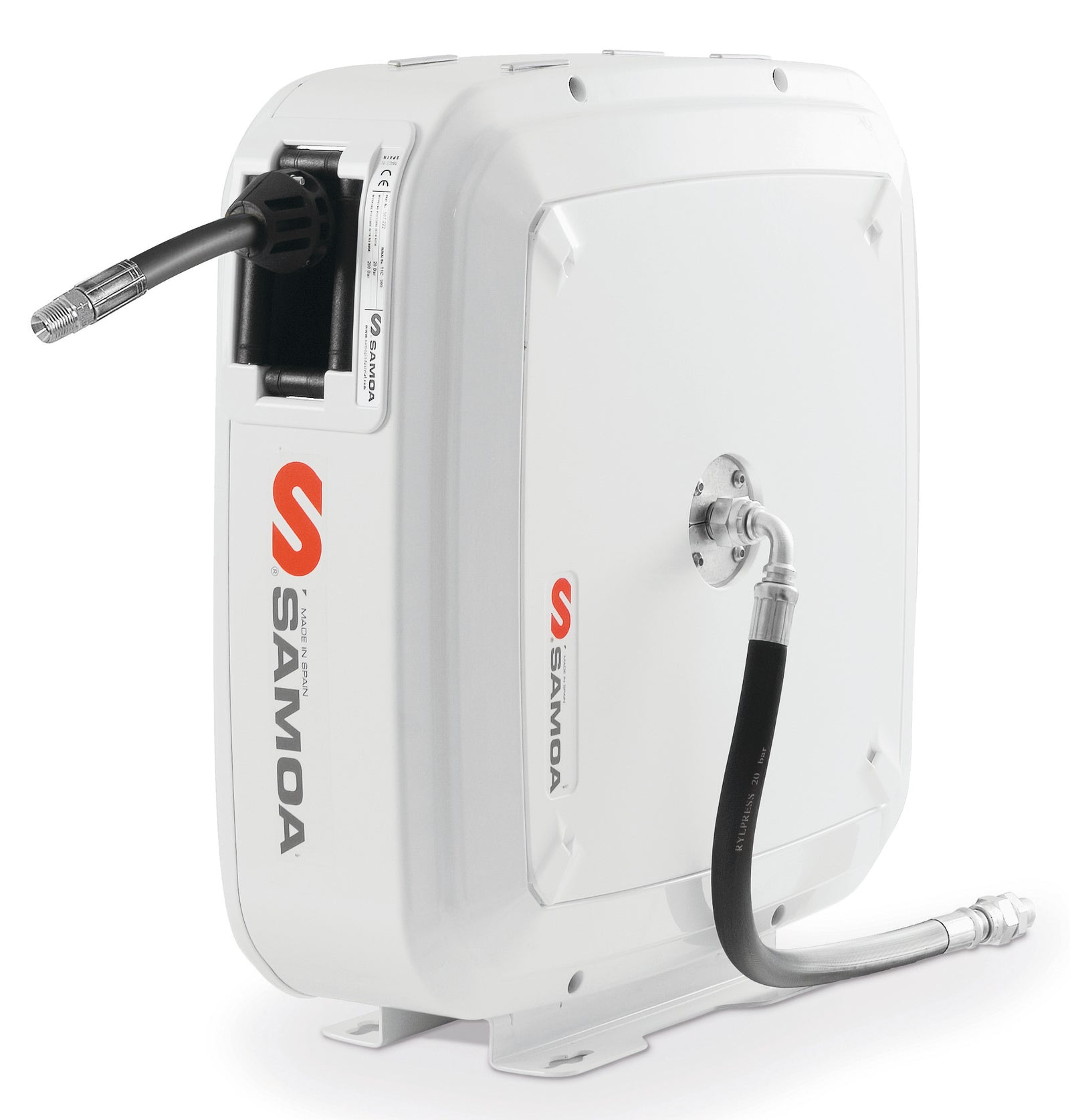 SAMOA RM-12CL koteloitu paineilmaletkukela, 10M 3/8" 2x3/8" BSP, 20 bar