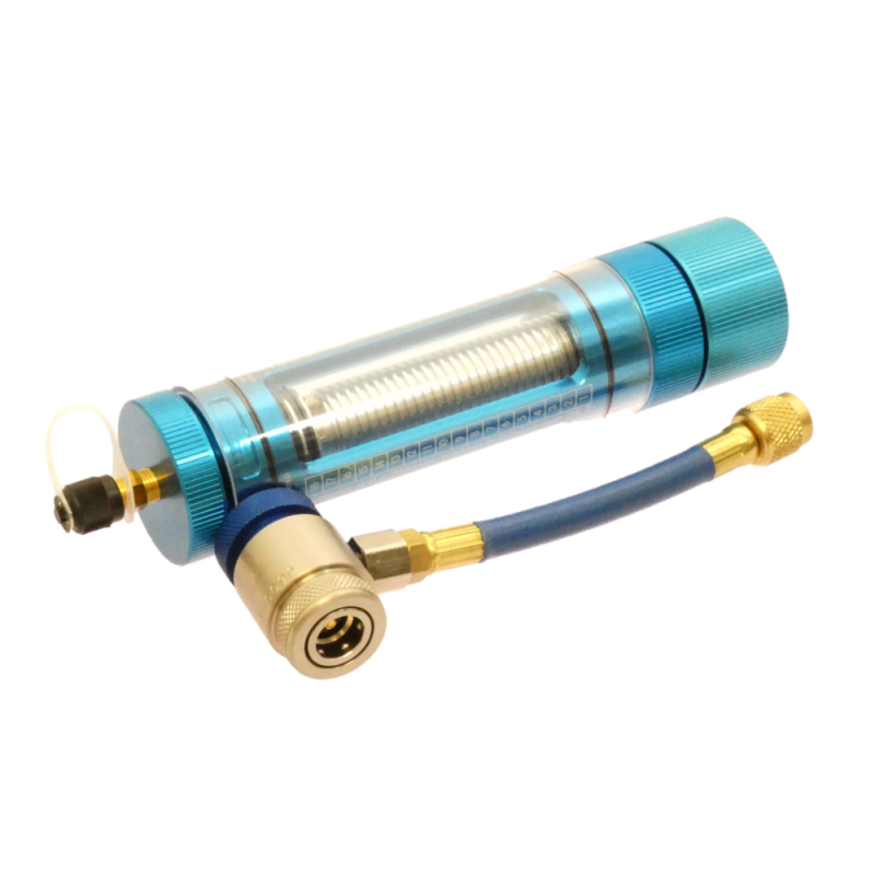 UV-väriaine- & öljypuristin R1234yf liittimellä